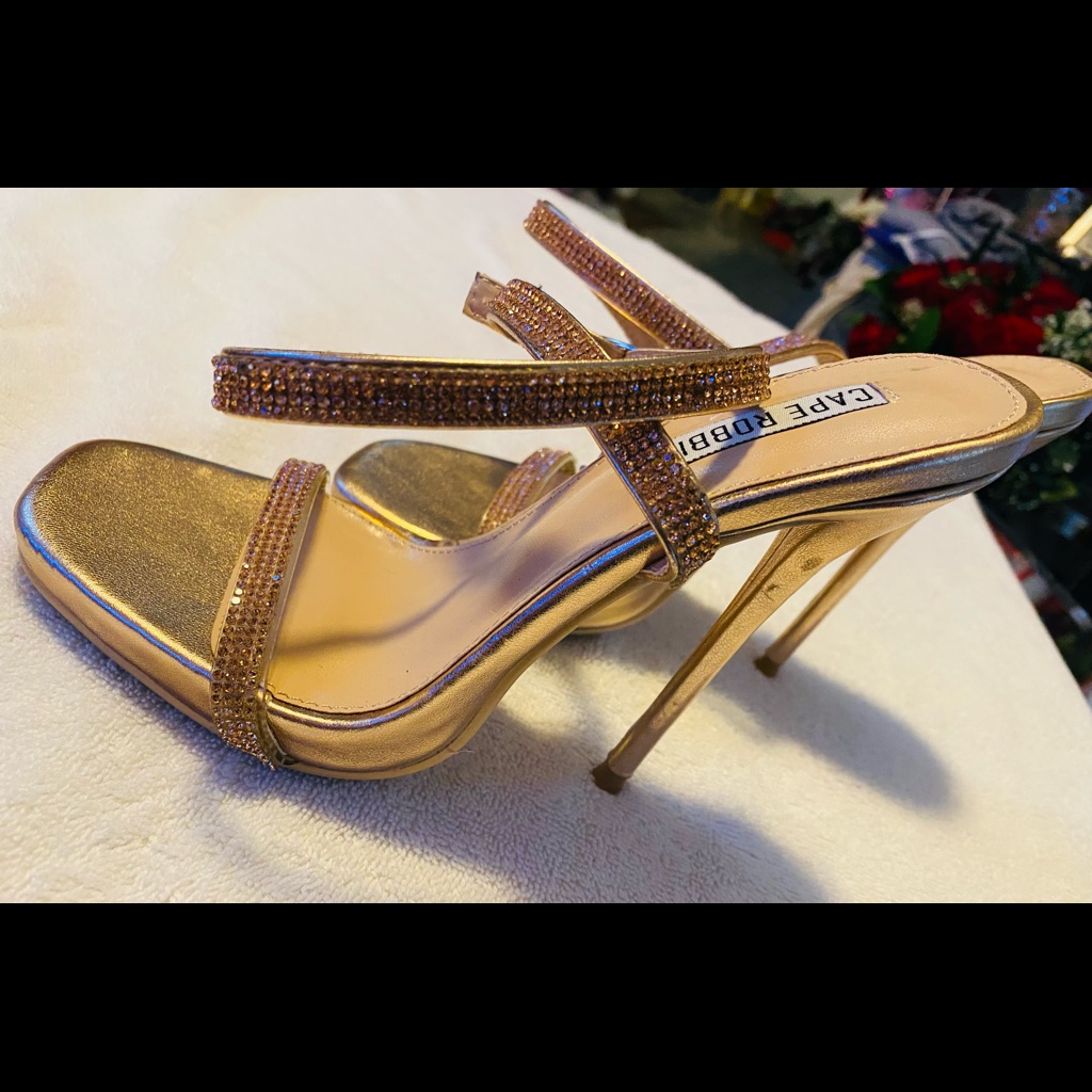 Brand New Super Glamorous Heels By Cape Robbin  Size 55  Box 59